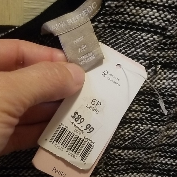 Banana Republic mermaid hem tweed look dress - Picture 4 of 5